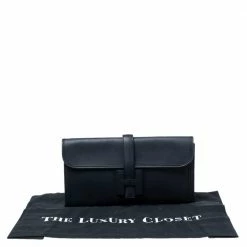 Hermes Hermès Bleu Indigo Swift Leather Elan Jige 29 Clutch For Women -Deals Hermes Store luxury women hermes used handbags p602041 008