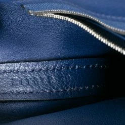 Hermes Bleu Encre Evercolor And Swift Leather Palladium Hardware 24/24 21 Bag For Women -Deals Hermes Store luxury women hermes used handbags p603313 008
