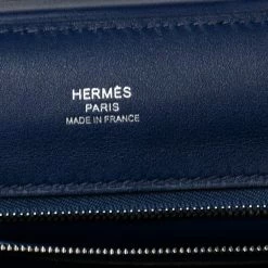 Hermes Bleu Encre Evercolor And Swift Leather Palladium Hardware 24/24 21 Bag For Women -Deals Hermes Store luxury women hermes used handbags p603313 009