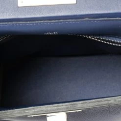 Hermes Bleu Encre Evercolor And Swift Leather Palladium Hardware 24/24 21 Bag For Women -Deals Hermes Store luxury women hermes used handbags p603313 013