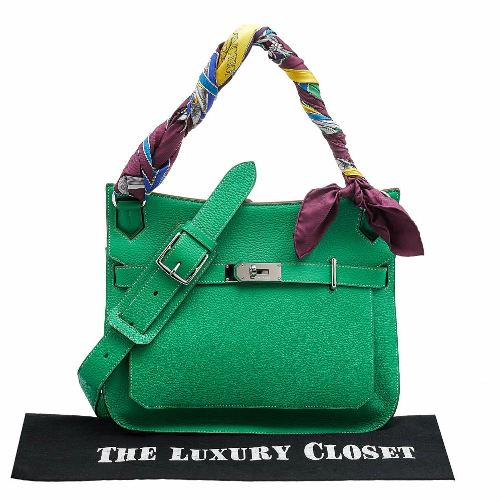 Hermes Bambou/Gris Tourterelle Togo Leather Jypsiere 34 Bag For Women 15 Hermes Bambou/Gris Tourterelle Togo Leather Jypsiere 34 Bag For Women - Image 13