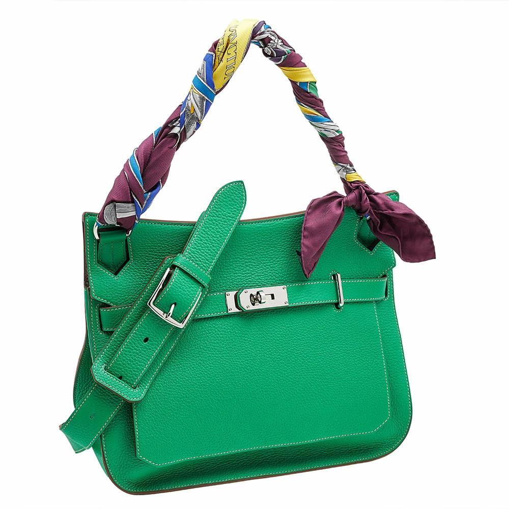 Hermes Bambou/Gris Tourterelle Togo Leather Jypsiere 34 Bag For Women 5 Hermes Bambou/Gris Tourterelle Togo Leather Jypsiere 34 Bag For Women - Image 3