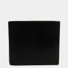 Hermes Osaka Unisex Buffalo Leather Bill Wallet (bi-fold) Black BF541069 For Women