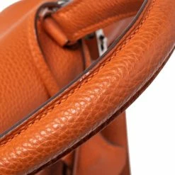 Hermes Orange Togo Leather Palladium Hardware Kelly Retourne 35 Bag For Women -Deals Hermes Store luxury women hermes used handbags p606425 006