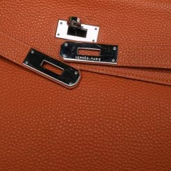 Hermes Orange Togo Leather Palladium Hardware Kelly Retourne 35 Bag For Women -Deals Hermes Store luxury women hermes used handbags p606425 014