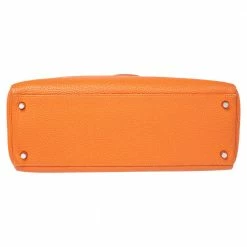 Hermes Orange Togo Leather Palladium Hardware Kelly Retourne 35 Bag For Women -Deals Hermes Store luxury women hermes used handbags p606425 016