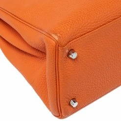 Hermes Orange Togo Leather Palladium Hardware Kelly Retourne 35 Bag For Women -Deals Hermes Store luxury women hermes used handbags p606425 017