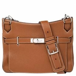 Hermes Gold Togo Leather Palladium Hardware Jypsiere 34 Bag For Women