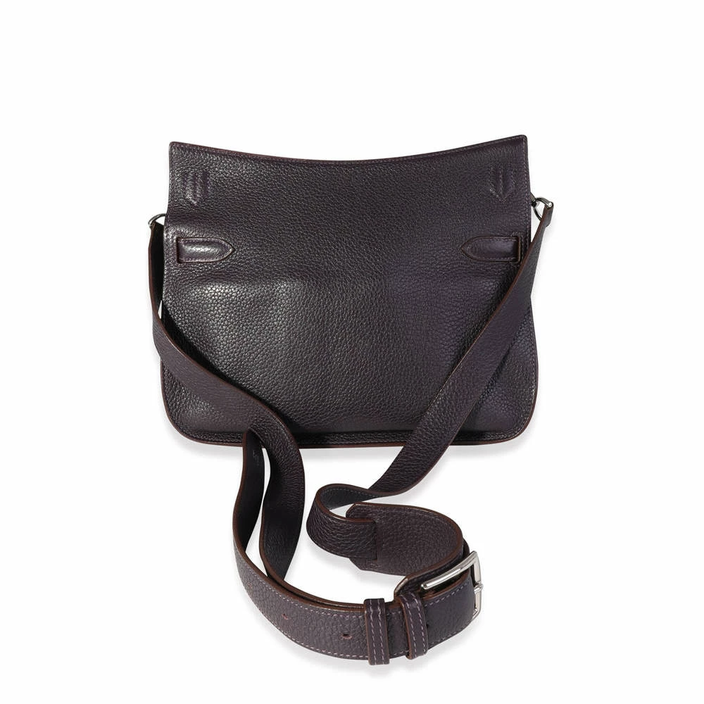 Hermes Purple Clemence Leather Jypsiere 28 Shoulder Bag For Women 5 Hermes Purple Clemence Leather Jypsiere 28 Shoulder Bag For Women - Image 3