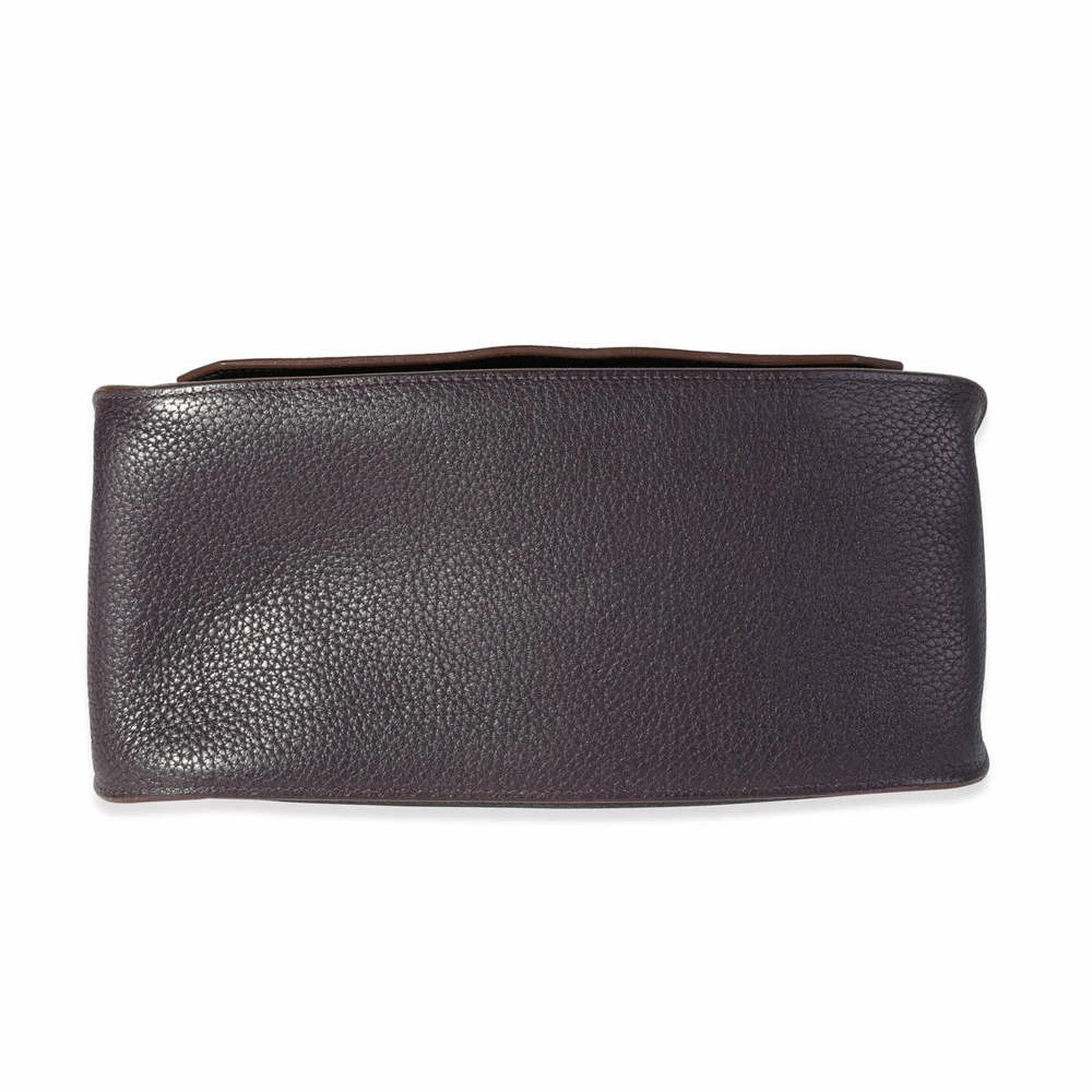 Hermes Purple Clemence Leather Jypsiere 28 Shoulder Bag For Women 6 Hermes Purple Clemence Leather Jypsiere 28 Shoulder Bag For Women - Image 4