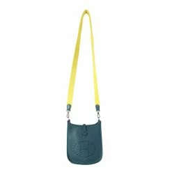 Hermes Blue Clemence Leather Amazone Evelyne TPM Shoulder Bag For Women -Deals Hermes Store luxury women hermes used handbags p606748 001
