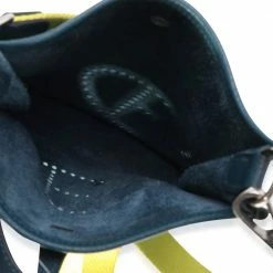 Hermes Blue Clemence Leather Amazone Evelyne TPM Shoulder Bag For Women -Deals Hermes Store luxury women hermes used handbags p606748 008