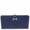 Hermes Hermès Bleu Encre Epsom Leather Bearn Wallet For Women 2 Hermes Hermès Bleu Encre Epsom Leather Bearn Wallet For Women -Deals Hermes Store luxury women hermes used handbags p609000 006