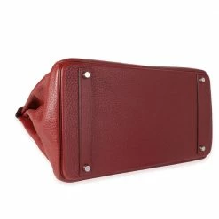 Hermes Red Clemence Leather Palladium Hardware Birkin 40 Bag For Women 15 Hermes Red Clemence Leather Palladium Hardware Birkin 40 Bag For Women -Deals Hermes Store luxury women hermes used handbags p610832 008