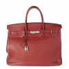Hermes Red Clemence Leather Palladium Hardware Birkin 40 Bag For Women -Deals Hermes Store luxury women hermes used handbags p610832 010