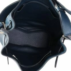 Hermes Blue Togo Leather Palladium Hardware So Kelly 26 Top Handle Bag For Women -Deals Hermes Store luxury women hermes used handbags p614315 008