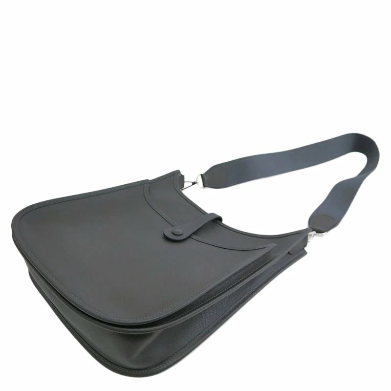 Hermes Ardoise Veau Epsom Leather Evelyne II PM Bag For Women 5 Hermes Ardoise Veau Epsom Leather Evelyne II PM Bag For Women - Image 3