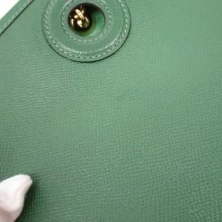 Hermes Green Courchevel Leather Vespa PM Bag For Women -Deals Hermes Store luxury women hermes used handbags p61447 004