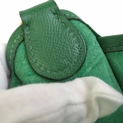 Hermes Green Courchevel Leather Vespa PM Bag For Women -Deals Hermes Store luxury women hermes used handbags p61447 013