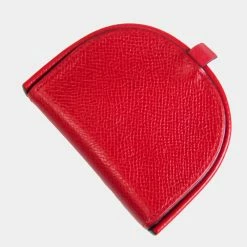 Hermes Bourgogne Unisex Courchevel Leather Coin Purse/coin Case Red Col BF542114 For Women -Deals Hermes Store luxury women hermes used handbags p614573 006