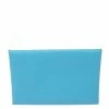 Hermes Celeste/Kraft Chevre Mysore Leather Calvi Verso Card Holder For Women -Deals Hermes Store luxury women hermes used handbags p614886 003