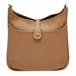 Hermes Natural Sable Togo Leather Evelyne III GM Bag For Women -Deals Hermes Store luxury women hermes used handbags p614967 004