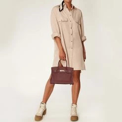 Hermes Hermès Rouge H Togo Leather Gold Finished Birkin 30 Bag For Women -Deals Hermes Store luxury women hermes used handbags p614998 009