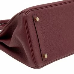 Hermes Hermès Rouge H Togo Leather Gold Finished Birkin 30 Bag For Women -Deals Hermes Store luxury women hermes used handbags p614998 1648457656 003