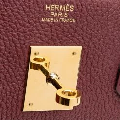 Hermes Hermès Rouge H Togo Leather Gold Finished Birkin 30 Bag For Women -Deals Hermes Store luxury women hermes used handbags p614998 1648457670 006