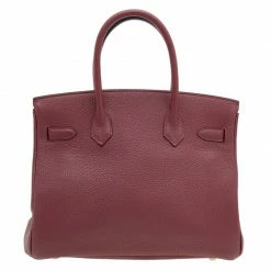 Hermes Hermès Rouge H Togo Leather Gold Finished Birkin 30 Bag For Women -Deals Hermes Store luxury women hermes used handbags p614998 1648457681 009