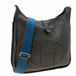 Hermes Canopee Clemence Leather Evelyne III TGM Bag For Women -Deals Hermes Store luxury women hermes used handbags p619349 004