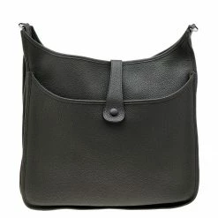 Hermes Canopee Clemence Leather Evelyne III TGM Bag For Women -Deals Hermes Store luxury women hermes used handbags p619349 007