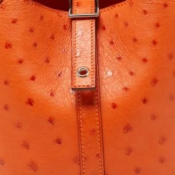 Hermes Hermès Tangerine Ostrich Picotin Lock 18 Bag For Women -Deals Hermes Store luxury women hermes used handbags p621880 008