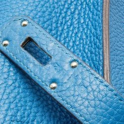 Hermes Bleu Izmir Togo Leather Palladium Hardware Jypsiere 34 Bag For Women -Deals Hermes Store luxury women hermes used handbags p621986 004