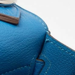 Hermes Bleu Izmir Togo Leather Palladium Hardware Jypsiere 34 Bag For Women -Deals Hermes Store luxury women hermes used handbags p621986 005