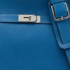Hermes Bleu Izmir Togo Leather Palladium Hardware Jypsiere 34 Bag For Women -Deals Hermes Store luxury women hermes used handbags p621986 013