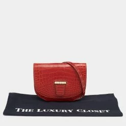 Hermes Geranium Alligator Mini Convoyeur Bag For Women -Deals Hermes Store luxury women hermes used handbags p622828 007