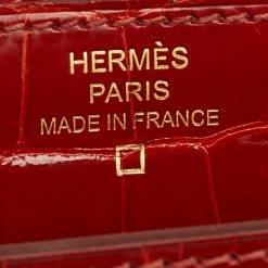 Hermes Geranium Alligator Mini Convoyeur Bag For Women -Deals Hermes Store luxury women hermes used handbags p622828 013