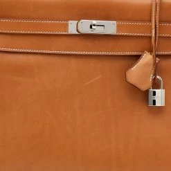 Hermes Fauve Barenia Leather Palladium Plated Kelly Retourne 32 Bag For Women -Deals Hermes Store luxury women hermes used handbags p623927 003