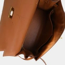 Hermes Natural Vache Sellier Leather Kelly 32 GHW Bag For Women -Deals Hermes Store luxury women hermes used handbags p625308 005