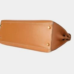 Hermes Natural Vache Sellier Leather Kelly 32 GHW Bag For Women -Deals Hermes Store luxury women hermes used handbags p625308 007