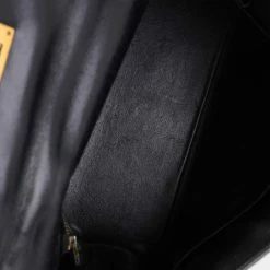 Hermes Black Box Calf Leather Vintage Retourne Kelly 32 GHW Bag For Women -Deals Hermes Store luxury women hermes used handbags p625317 006