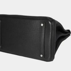 Hermes Black Togo Leather Birkin 35 PHW Bag For Women -Deals Hermes Store luxury women hermes used handbags p625334 007