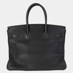 Hermes Black Togo Leather Birkin 35 PHW Bag For Women -Deals Hermes Store luxury women hermes used handbags p625334 012