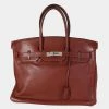 Hermes Rouge H Swift Leather Birkin 35 PHW Bag For Women -Deals Hermes Store luxury women hermes used handbags p625347 005