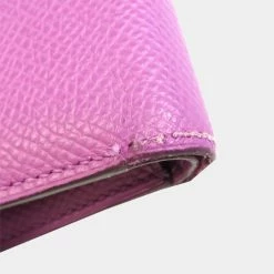 Hermes MC2 Thales Unisex Epsom Leather Wallet (bi-fold) Cyclamen BF543485 For Women -Deals Hermes Store luxury women hermes used handbags p625697 007
