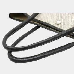 Hermes Garden PM Tote Bag Toile Ash Leather Gray Black G Engraved For Women -Deals Hermes Store luxury women hermes used handbags p625712 008