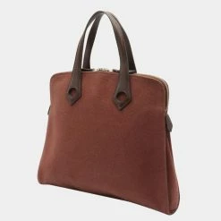 Hermes Sack Eve PM Tote Bag Toile Ash Canvas Leather Engine Brown Dark For Women 11 Hermes Sack Eve PM Tote Bag Toile Ash Canvas Leather Engine Brown Dark For Women -Deals Hermes Store luxury women hermes used handbags p625713 002