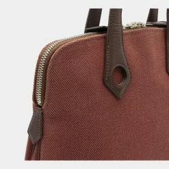 Hermes Sack Eve PM Tote Bag Toile Ash Canvas Leather Engine Brown Dark For Women 15 Hermes Sack Eve PM Tote Bag Toile Ash Canvas Leather Engine Brown Dark For Women -Deals Hermes Store luxury women hermes used handbags p625713 007