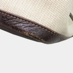 HERMES Garden Tote Bag Marron Toile Ash H Engraved For Women -Deals Hermes Store luxury women hermes used handbags p625752 004